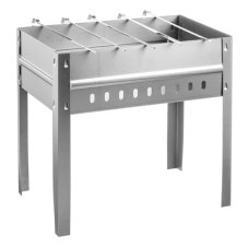 Акция!Мангал сборный "Эконом", сталь 0,4мм, 40x25x40 см, с шампурами GRILLBOOM